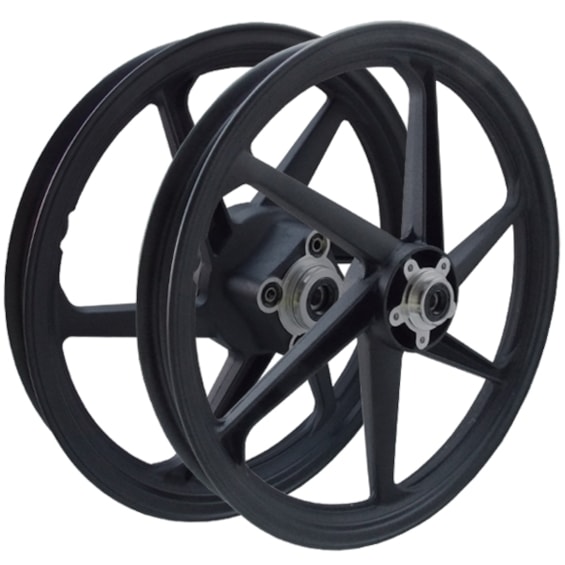 Roda Liga Leve SCUD Titan 2000 / FAN 2008 ES (disco) Preta 6 Pontas PAR 10370033