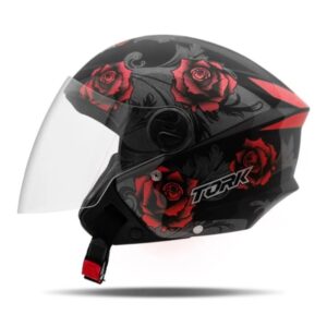 Capacete Feminino PRO TORK NEW Liberty Three Flowers Fosco
