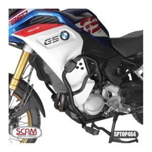 Protetor Motor e Carenagem SCAM BMW F 850GS Adventure 2018- Preto C/ Pedaleira