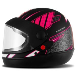 Capacete Feminino PRO TORK SM Super SPORT Moto Power GIRLS