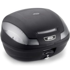 Bau Givi E470NT Monolock SIMPLY 47L Preto Plástico C / Lente Fumê Traseiro