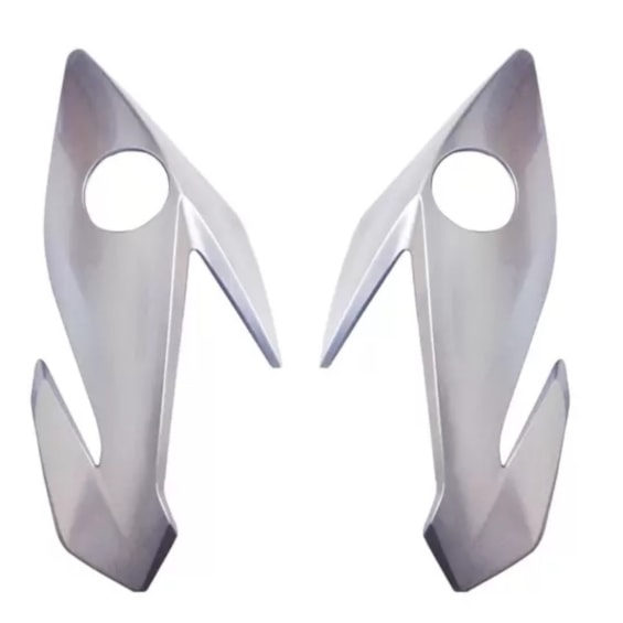 Carenagem Farol FAN 160 2023 Prata Metalico PAR (lateral) Plasmoto