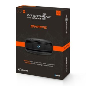 Intercomunicador de Capacete Interphone Shape TP Duplo ( Comunica Piloto e Garupa)