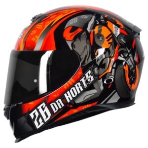 CAPACETE AXXIS EAGLE 26 DA NORTE PRETO-VERMELHO