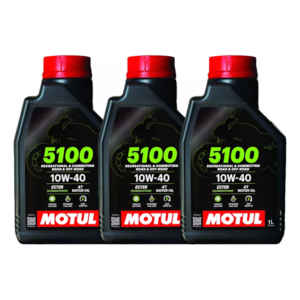KIT 3 OLEO MOTUL 5100 4T 10W40