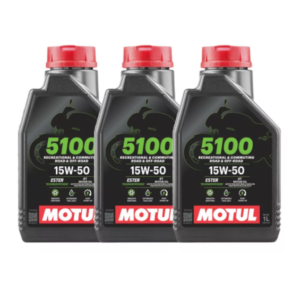 KIT 3 OLEO MOTUL 5100 4T 15W50