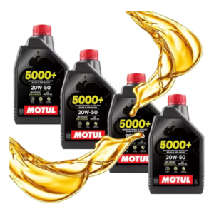 KIT 4 OLEO MOTUL 5000+ 4T 20W50 SEMI SINTETICO