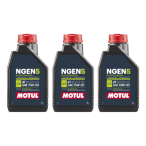 KIT 3 OLEO MOTUL NGEN 5 4T 15W50