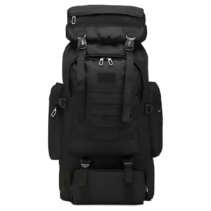 MOCHILA LONA LUATEK 5 BOLSOS 70L PRETA SLZ-753