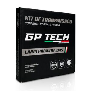 KIT TRANSMISSÃO RELAÇÃO GP TECH TITAN 150 / FAN 150 S/ RETENTOR (C-43 P-16T 428H-118L)