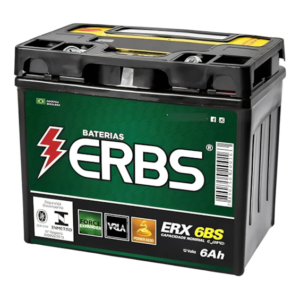 BATERIA ERBS ERX 6BS (YTZ6LS)  SELADA TITAN 150 MIX 09 E / D / BROS 150