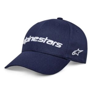 BONE ALPINESTARS WORDSMARK 2.0 AZUL-BRANCO