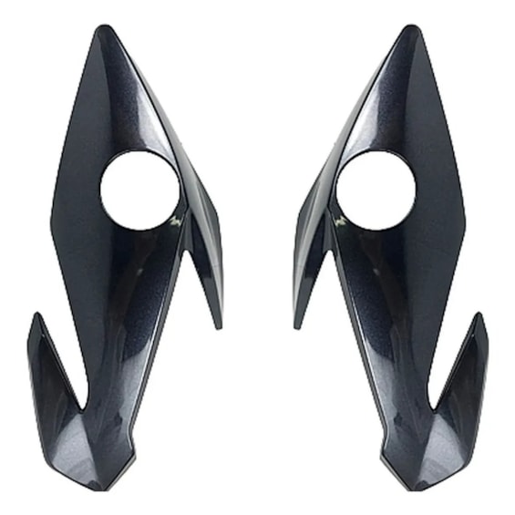 CARENAGEM FAROL TITAN 160 2022 CINZA METALICO PAR (LATERAL) PLASMOTO